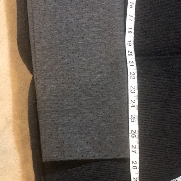 Adrienne Vittadini Gray Polka Dot Straight Leg Trouser Pants w/Faux Pockets-12 - Picture 11 of 12